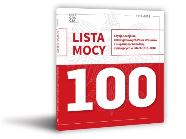 Okładka Lista Mocy z okazji 100 rocznicy odzyskania przez Polskę niepodległości