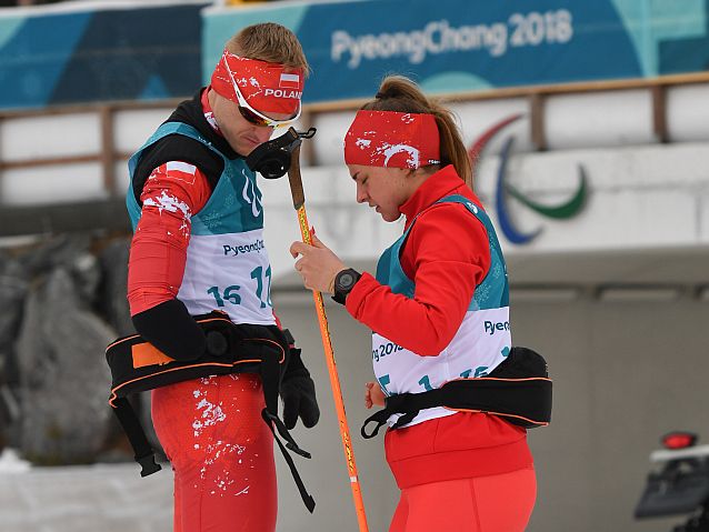 Iweta Faron i Witold Skupień przed startem