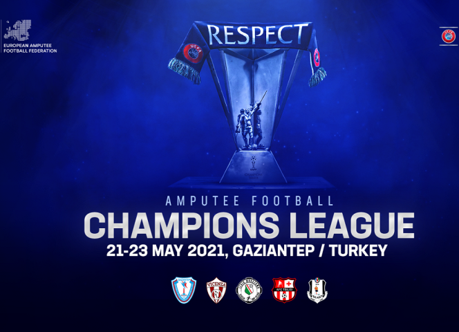 plakat informujący o Champions League