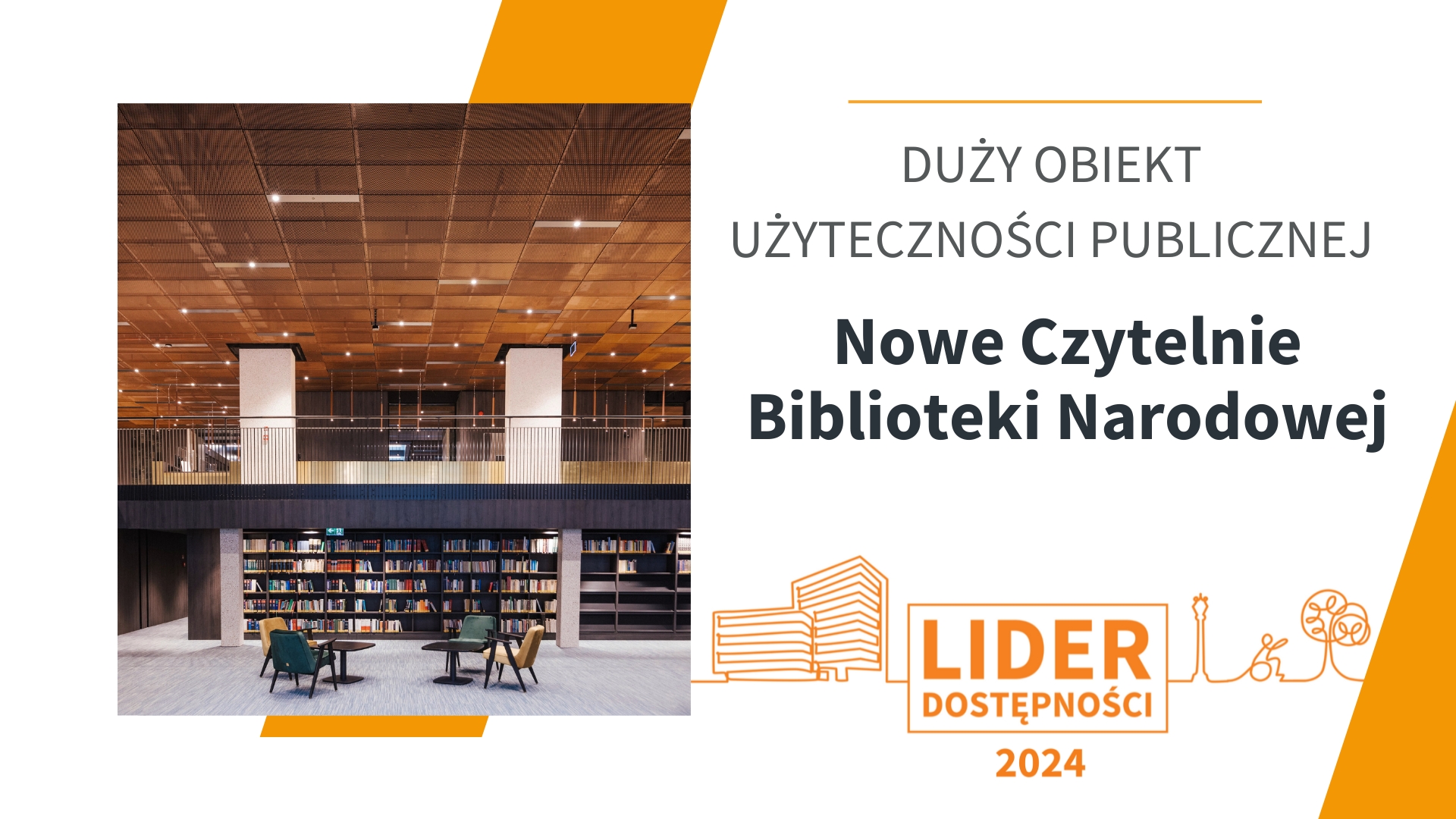 kadr z filmu Lider Dostępności 2024 - Nowe Czytelnie Biblioteki Narodowej w Warszawie [FILM]