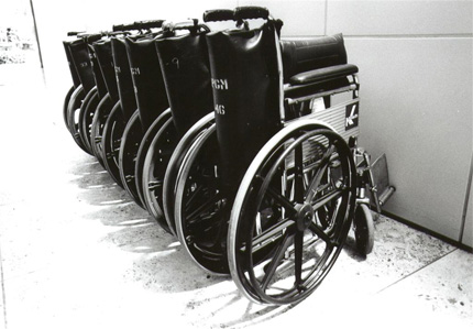 Na zdjęciu: seria wózków inwalidzkich
